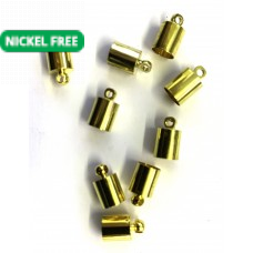 6mm Bell Caps – Gold Tone