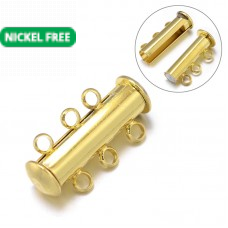 3 Loop Magnetic Sliding Catch – Gold Tone