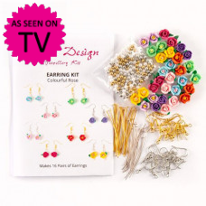  Colourful Rose Earring Kit 