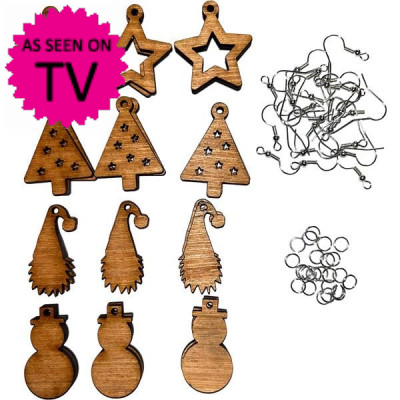 Christmas Wooden Earring Kit