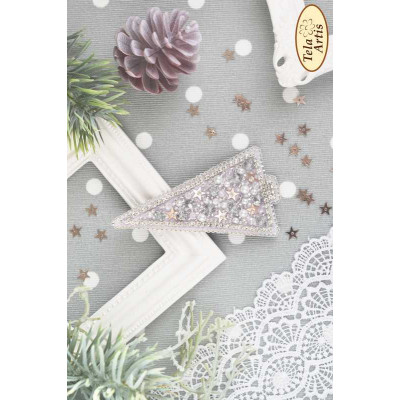 Bead Art Brooch Embroidery Kit - Diamond Tree