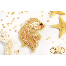 Bead Art Brooch Kit - Goldfish