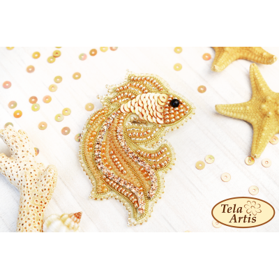 Bead Art Brooch Kit - Goldfish Bead Art Brooch Kit - Goldfish