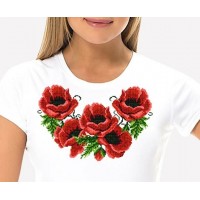 Bead Art T-Shirt Kit - Poppies