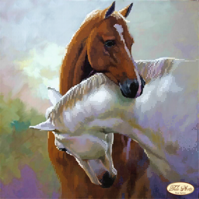 Bead Art Kit - Two Horses