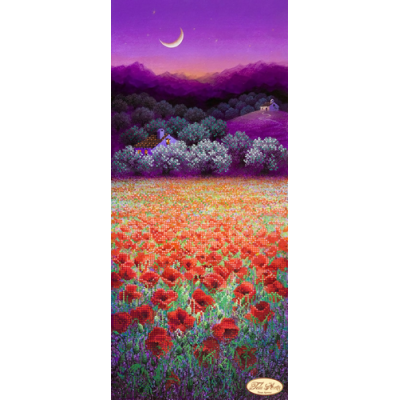 Bead Art Kit - Poppies Under The Moon
