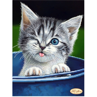 Bead Art Kit - Winking Kitten Bead Art Kit - Winking Kitten