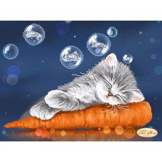 Bead Art Kit - Kitten and Carrot