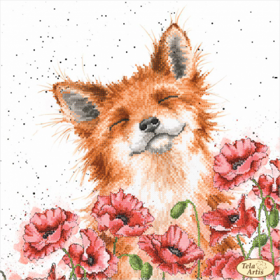 Bead Art Kit - Fox in Poppies Bead Art Kit - Fox in Poppies