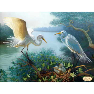 Bead Art Kit - Cranes (Happy Couple)