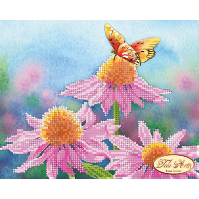 Bead Art Kit - Small Pink Daisy (Flowers & Butterfly) Bead Art Kit - Small Pink Daisy (Flowers & Butterfly)