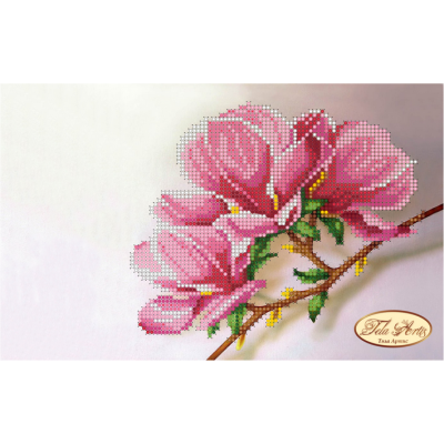 Bead Art Kit - Small Pink (Rose) Flower Twig