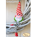Bead Art Bauble Kit - Red & White Christmas Gnome