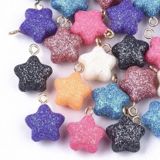 Star Glitter Charms Pack of 2