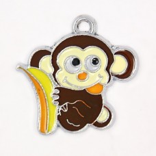Monkey with Banana Charm