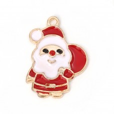 Santa Claus Gold Plated Charm - Pack of 2