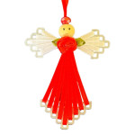 Red Ribbon Angel Decoration Kit - Makes 6 Red Ribbon Angel Decoration Kit - Makes 6