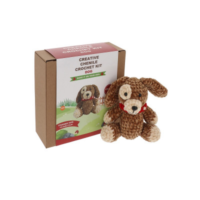 Crochet Kit - Chenille Patch Dog 