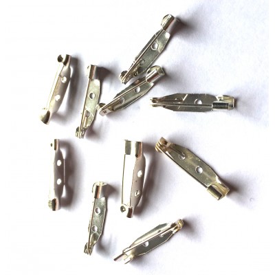 25mm Brooch Fitting – Silver Tone