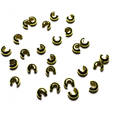 Crimp Covers – Gold Tone