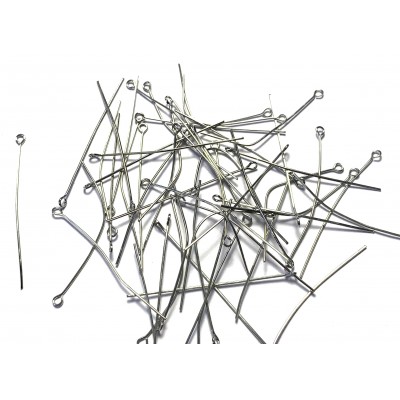 50mm Eyepins - Silver Tone