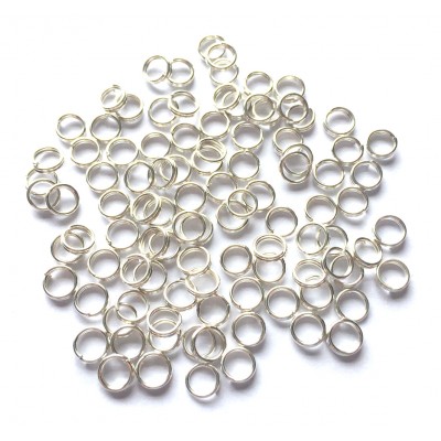 4mm Split Rings – Silver Tone