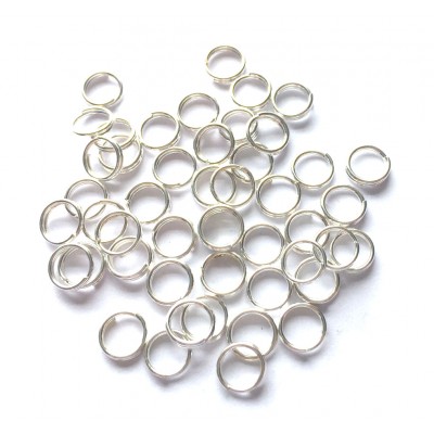 6mm Split Rings – Silver Tone