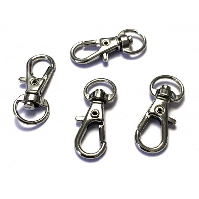 32mm Swivel Clips - Silver Tone