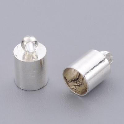 6mm Bell Caps – Silver Tone 6mm Bell Caps – Silver Tone