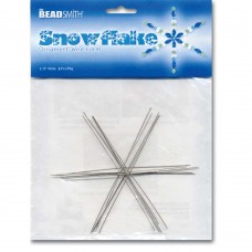 Snowflake Wire Form - Silver Tone