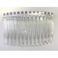 Plastic Hair Combs - Clear Plastic Hair Combs - Clear