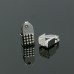 Fold Over Cord Ends – Silver Tone