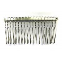 Metal Hair Comb – Silver Tone Metal Hair Comb – Silver Tone