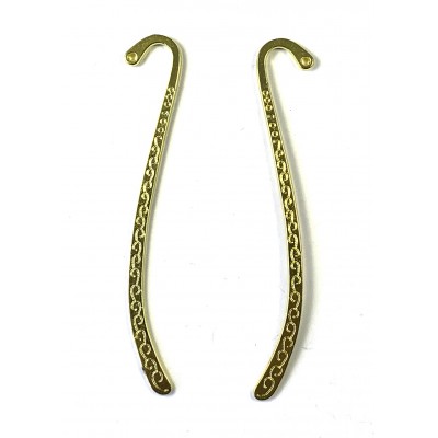 Bookmark Patterned - Gold Tone Bookmark Patterned - Gold Tone