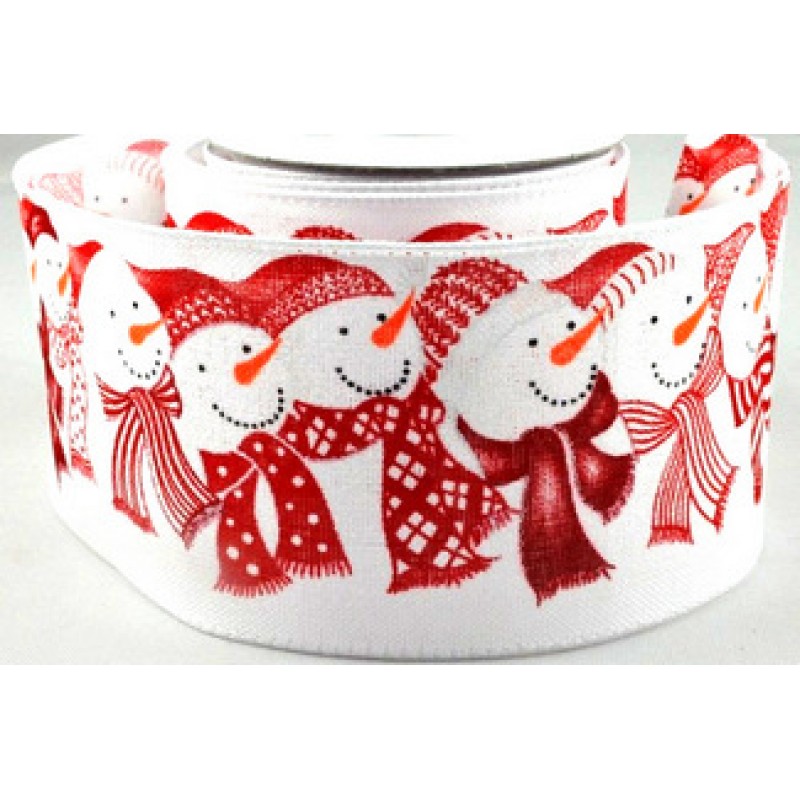 2 metres 62mm wired 4 designs Christmas Ribbon 