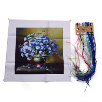 3D Chrysanthemum Bouquet Pattern, Oxford Silk Ribbon Kit