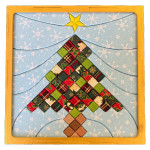 Kinusaiga Christmas Art - Patchwork Tree Kinusaiga Christmas Art - Patchwork Tree