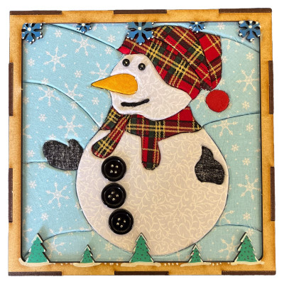 Kinusaiga Christmas Art - Snowman 