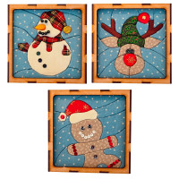 Triptych Kinusaiga Art Kit - Christmas Triptych Kinusaiga Art Kit - Christmas