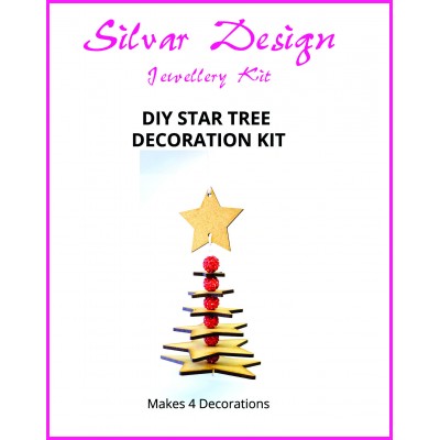 DIY Star Tree Decoration - Makes 4