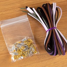 3mm Faux Suede Mix with Cord Ends