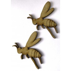 MDF Bee Embellishments (2 Pack)