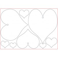 MDF Plaques - Hearts