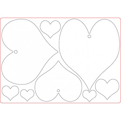 MDF Plaques - Hearts MDF Plaques - Hearts