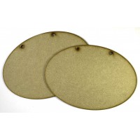 MDF Plaque - Large Oval (2 Pack)