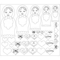 MDF Embellishments - Russian Dolls MDF Embellishments - Russian Dolls