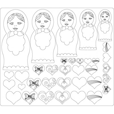MDF Embellishments - Russian Dolls