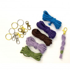 Beginners Macrame Keyrings Kit - Makes 10 Beginners Macrame Keyrings Kit - Makes 10