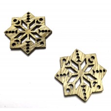 Nordic Christmas Charm - Snowflakes Pack of 2
