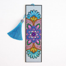 Rhinestone Art Kit -Art Deco Flower Tassel Bookmark